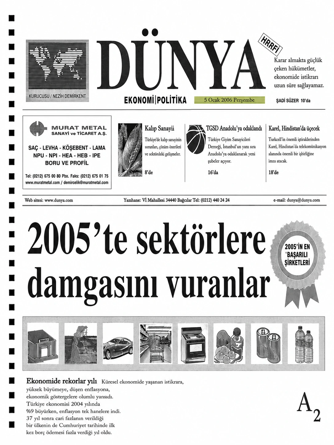 Dünya Newspaper featured article